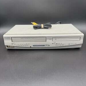 Sylvania SRD4900 VCR DVD CD Combo Player VHS Tested Works With AV Cables